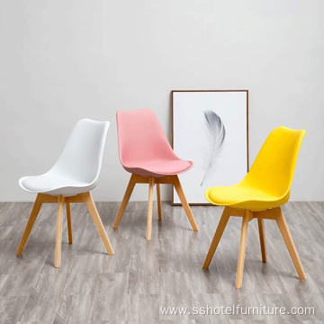 Nordic Colorful Luxury Modern Wood Dining Chair